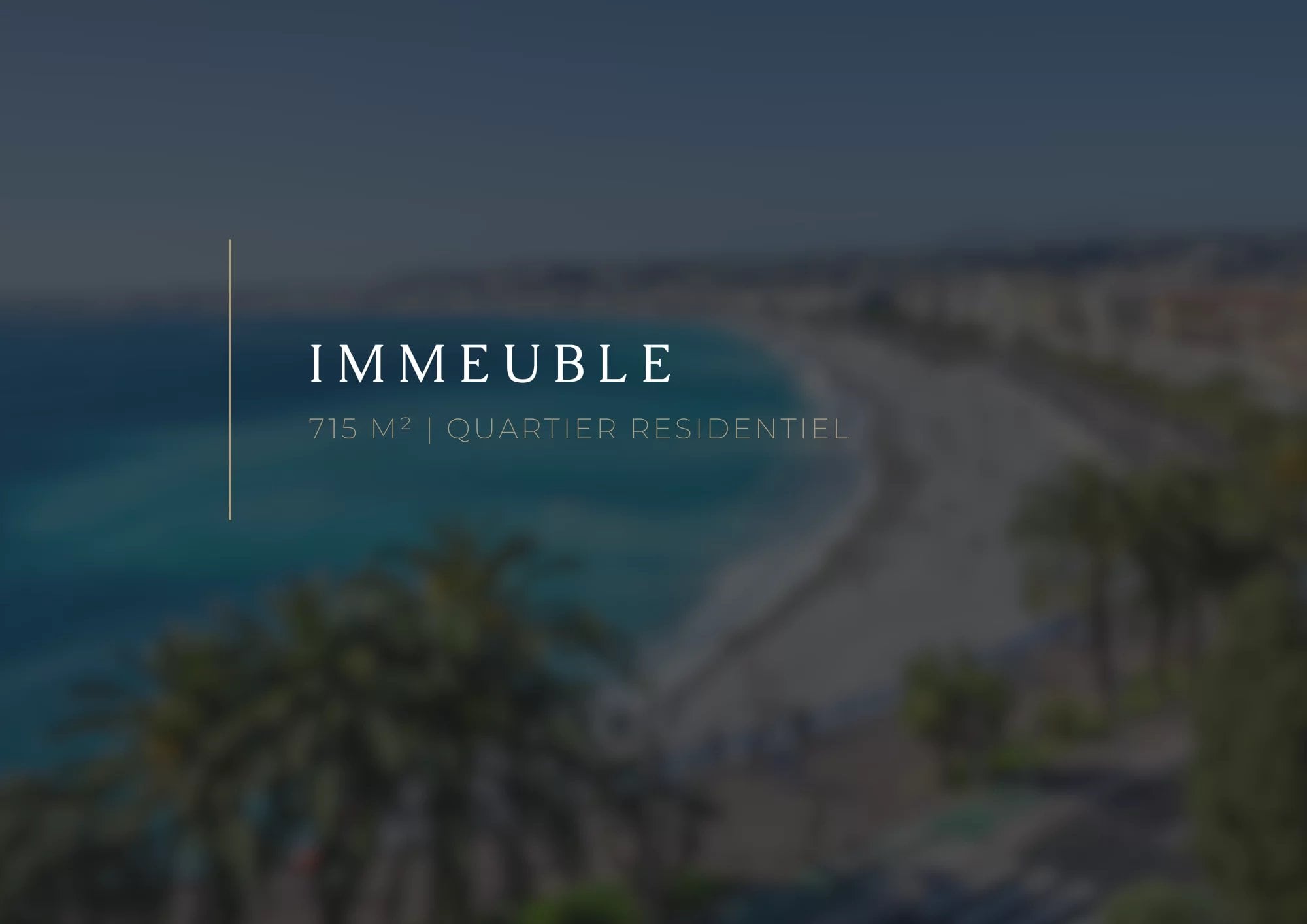 NICE CENTRE - IMMEUBLE - QUARTIER RESIDENTIEL
